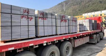 温州 芝麻灰地铺石出货日常