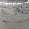 温州 芝麻白异形坐凳，自然面光面弧形加工