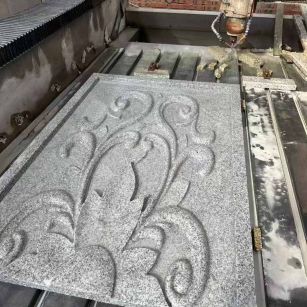 温州 白麻别墅干挂雕花板