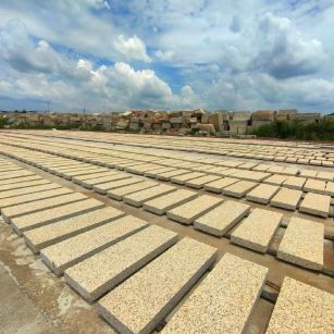 温州 黄金麻荔枝面花岗岩石材地铺石防护中