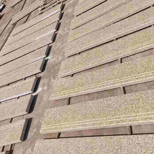 温州 黄金麻花岗岩光面楼梯踏步