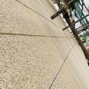 温州 黄金麻花岗岩荔枝面外墙干挂石材效果示例