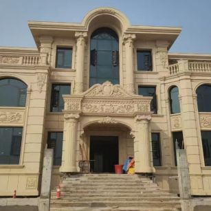 温州 黄金麻花岗岩别墅外墙干挂