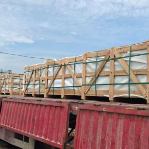 温州 芝麻白花岗岩地铺石出口专车-泰国游