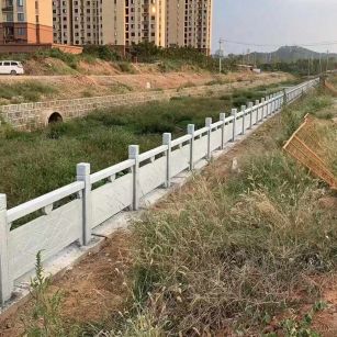 温州 白麻河道栏杆效果展示图