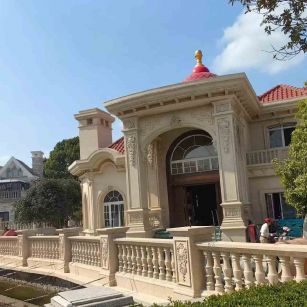 温州 黄金麻花岗岩欧式别墅