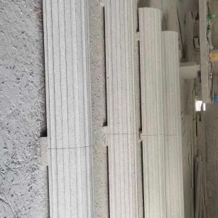 温州 花岗岩厂家带你看白麻花岗岩门楼大柱柱皮