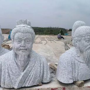 温州 白麻花岗岩石材人物立体雕刻