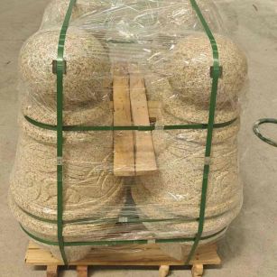 温州 黄金麻异形定制雕花——棒棒糖挡车柱