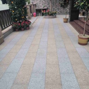 温州 黄金麻白麻荔枝面庭院铺装展示