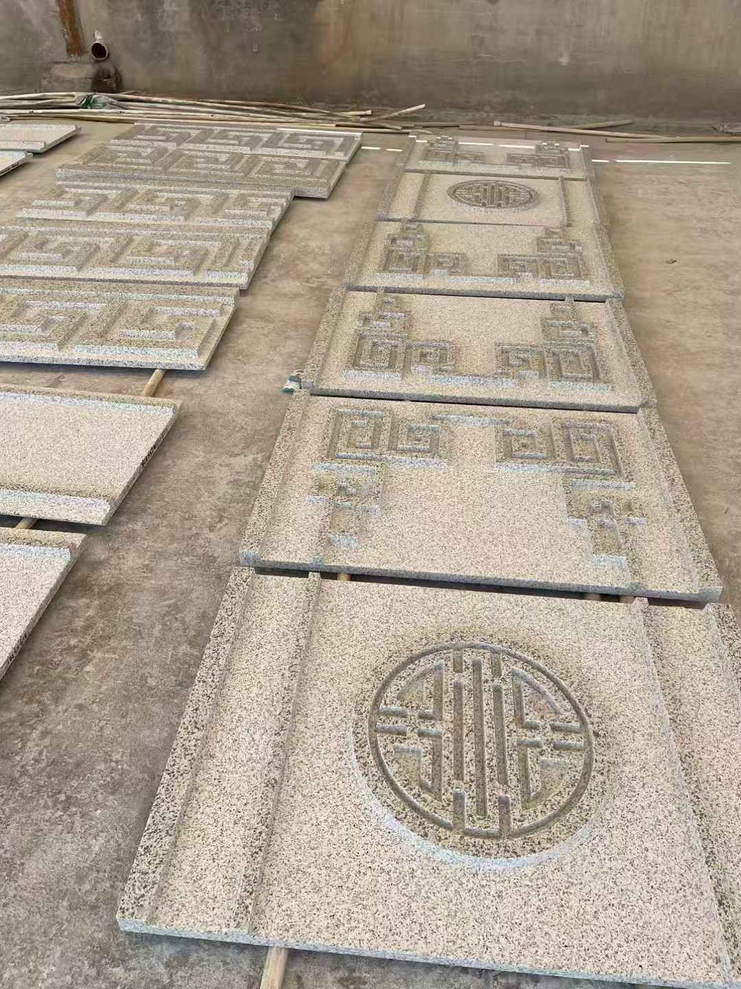 温州 白麻花岗岩外墙立面雕刻板