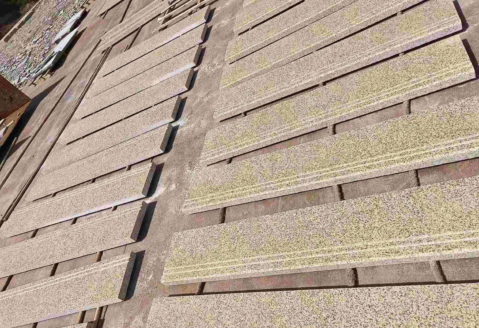 温州 黄金麻花岗岩光面楼梯踏步