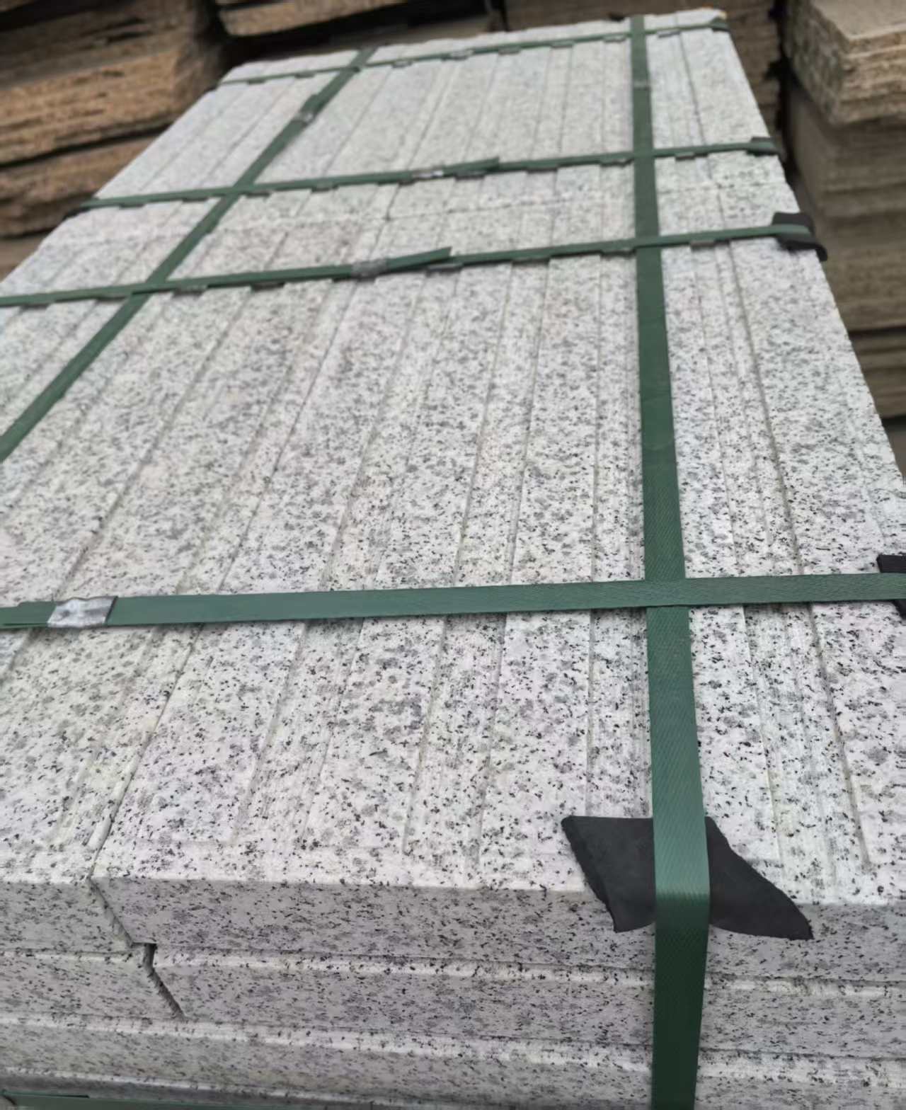 温州 白麻花岗岩直行盲道石，盲条，地铺石