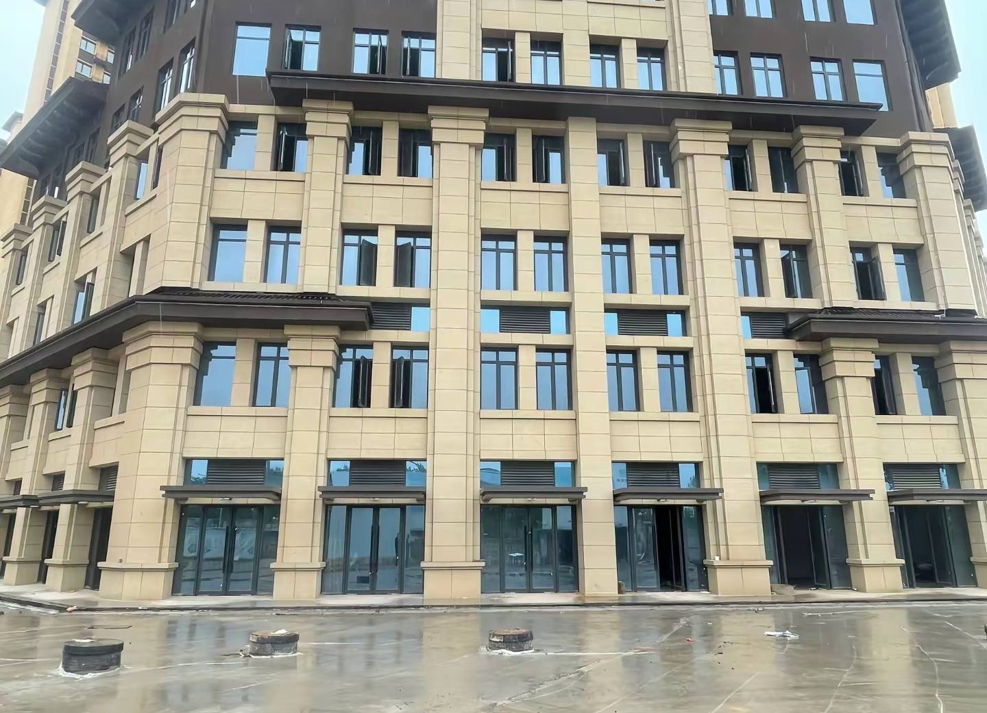 温州 黄金麻花岗岩荔枝面小区外墙干挂