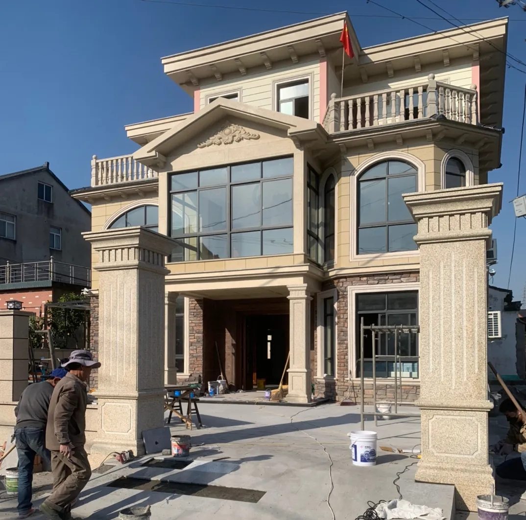 温州 黄金麻花岗岩荔枝面别墅外墙干挂私家专属