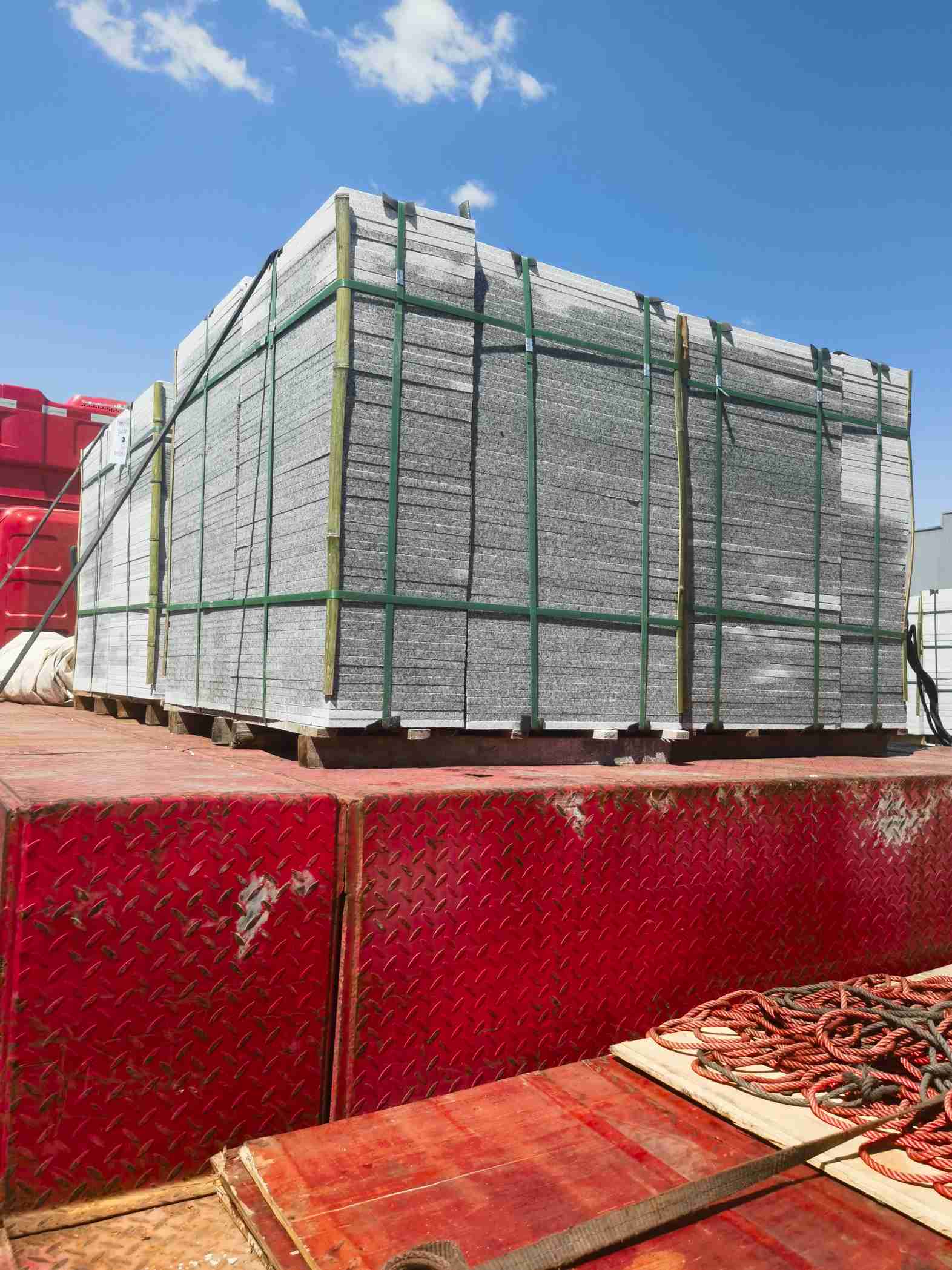 温州 芝麻白火烧规格板地铺石300*600/600*600