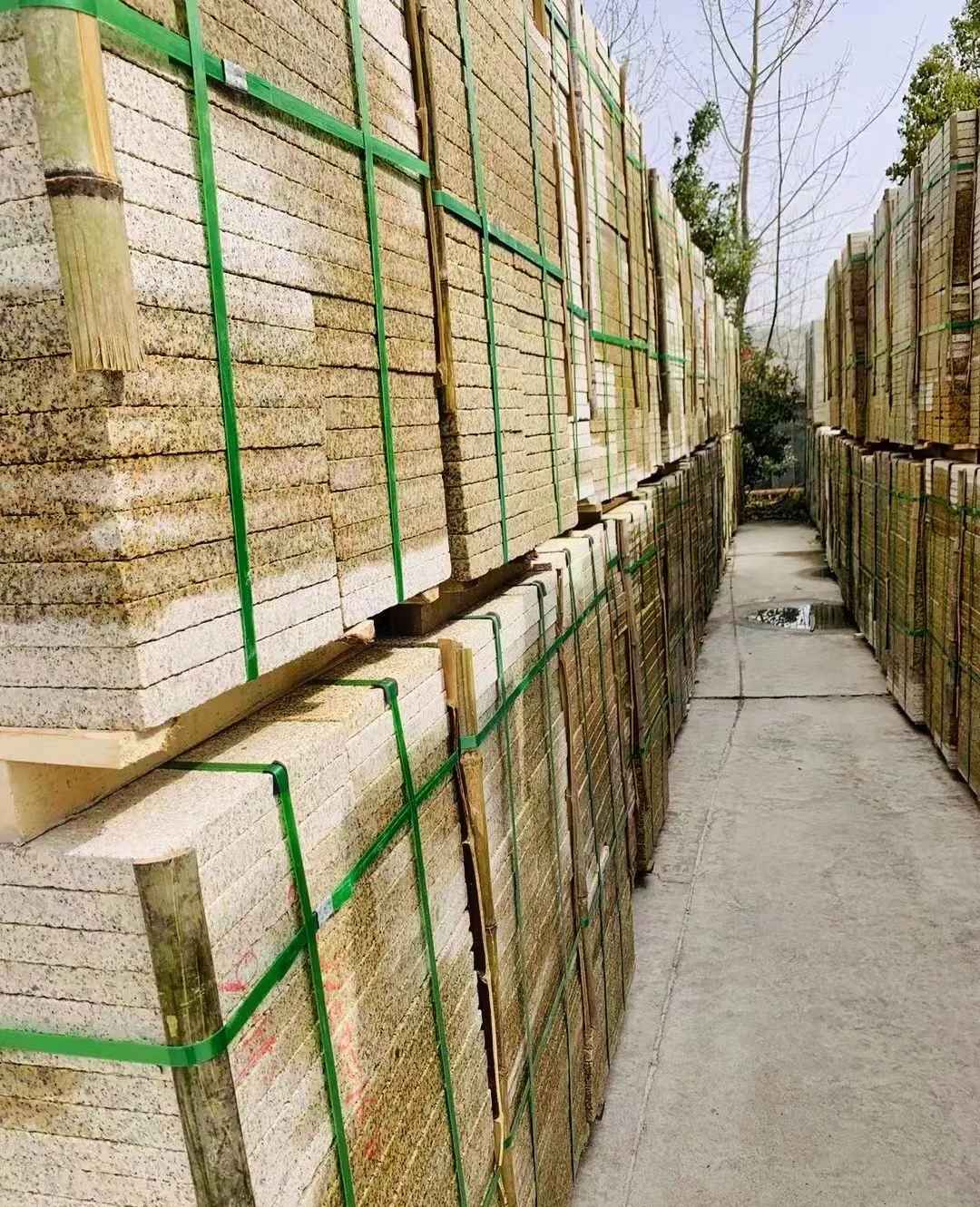 温州 黄金麻花岗岩荔枝面地铺石